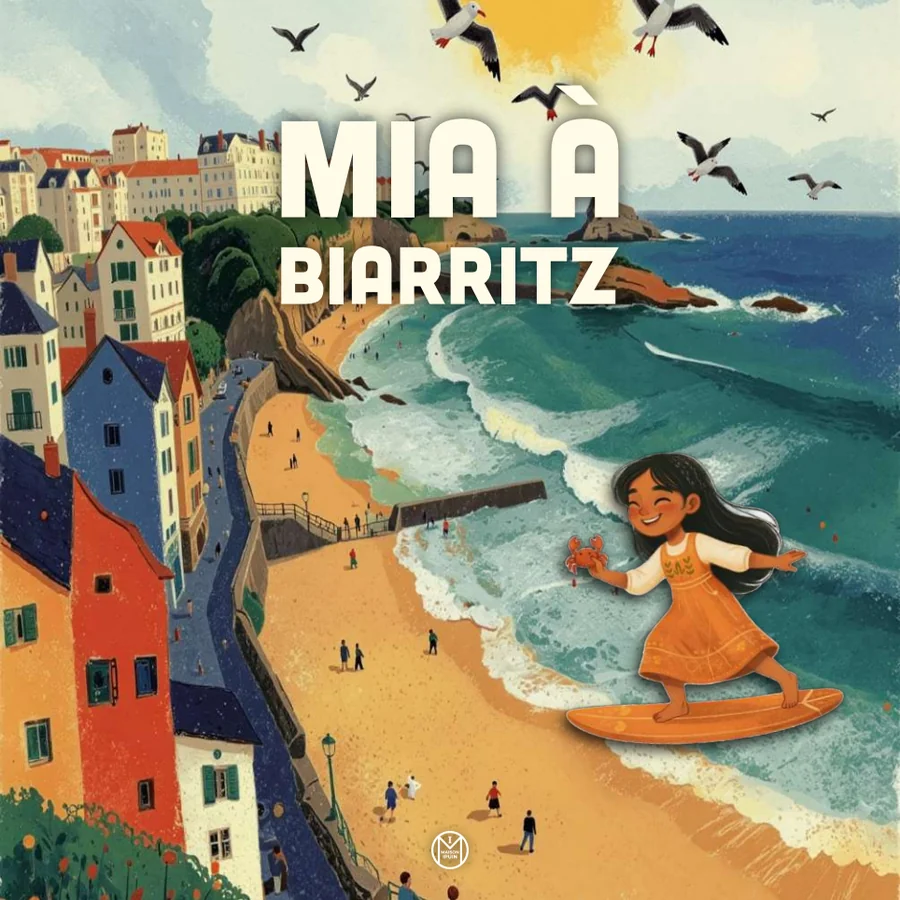 Couverture du livre Mia à Biarritz